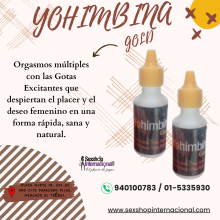 YOHIMBINA GOLD ORGASMOS SEGUROS - SEXSHOP PLAZA NORTE.